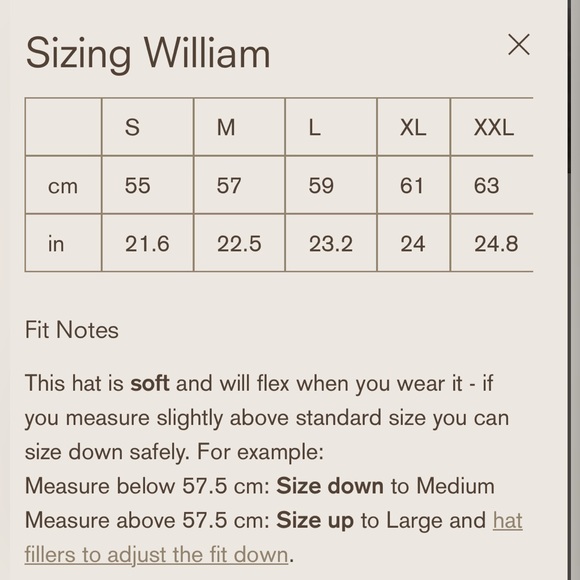 Will + Bear William Oak Packable Wide Brim Hat NWT Small - Picture 9 of 9